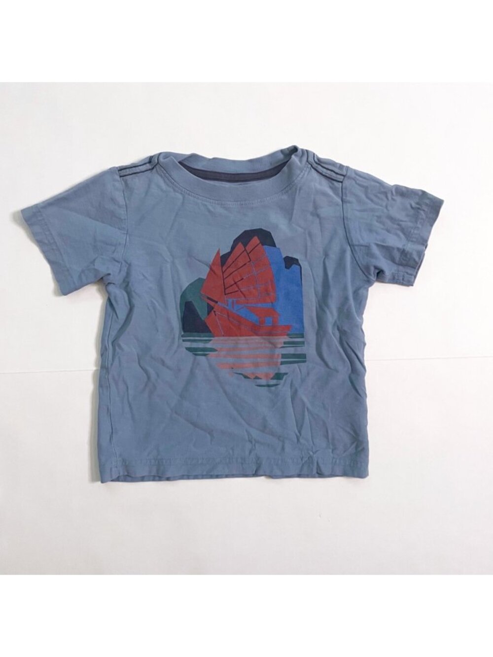 Tea Collection Vietnam Boat Tee, Size 2